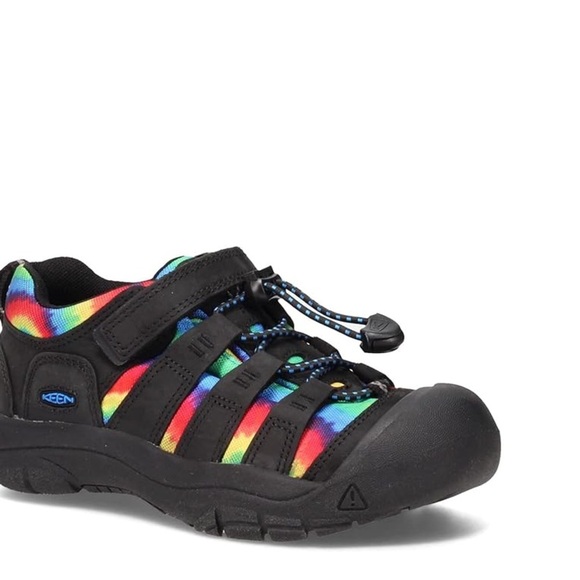 KEEN BIG KIDS' NEWPORT SHOE - BLACK/ORIGINAL TIE DYE - Picture 11 of 12